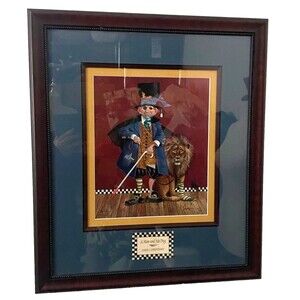 James Christensen Signed A Man & His Dog Framed Ltd Ed Print 528/950 Art w/COA